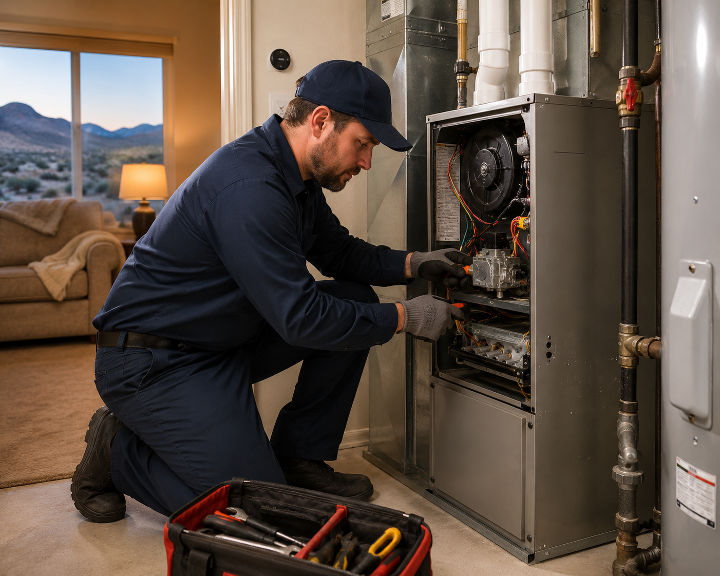 Heating repair technician in Hesperia